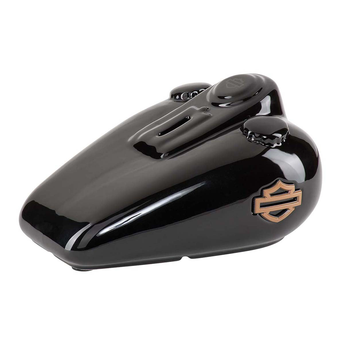 
                  
                    Harley-Davidson® Open Bar & Shield® Ceramic Gas Tank Bank | Gloss Black
                  
                