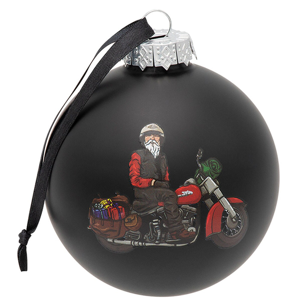 Harley-Davidson® 2024 Biker Santa Ball Ornament | Dated 2024 For Collectors