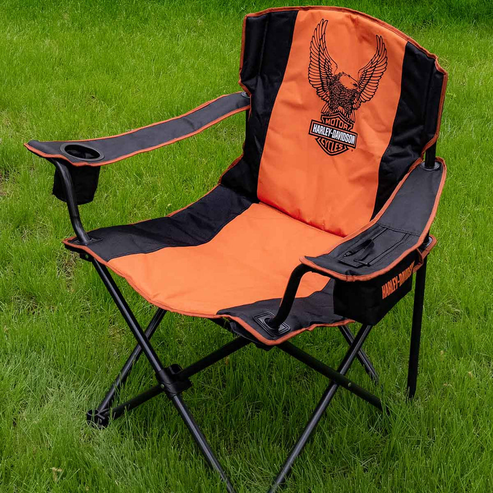 Harley Davidson Bar Shield Eagle Folding Chair House of Harley