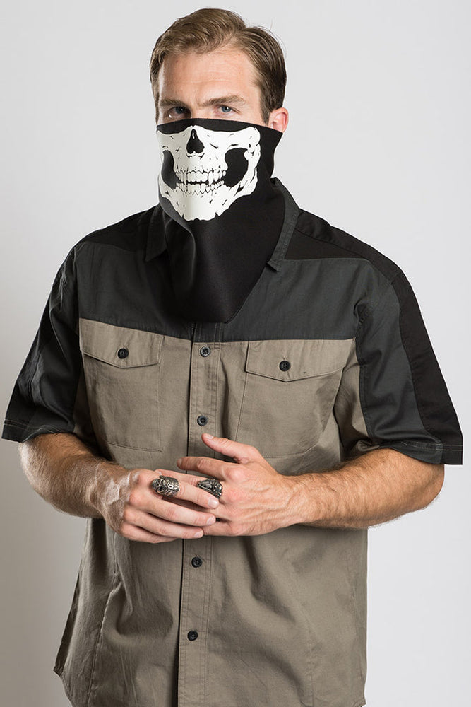 
                  
                    Hair Glove® Black Skull (Glow-In-The-Dark) Half Face Mask
                  
                