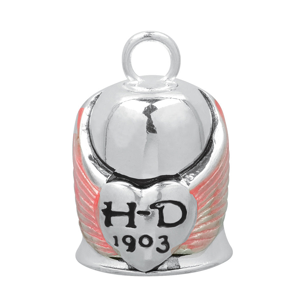 Harley-Davidson® Winged Heart Ride Bell | Pink Wing Accents