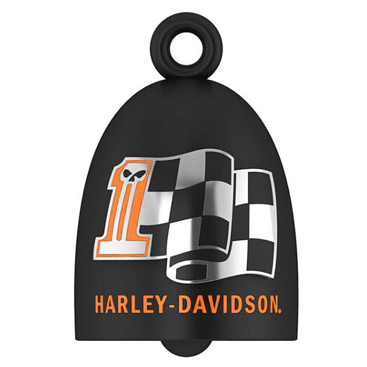 Harley-Davidson® Checkered Flag Ride Bell | #1 Dark Custom™ Logo