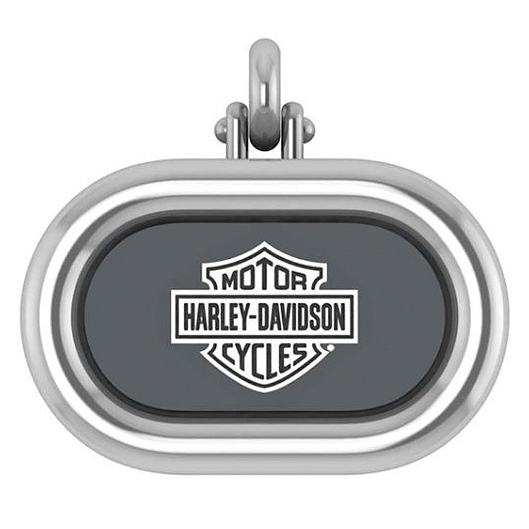 Harley-Davidson Eagle & Stripes Ride Bell – Silver Metal Bar & Shield Charm For Motorcycles
