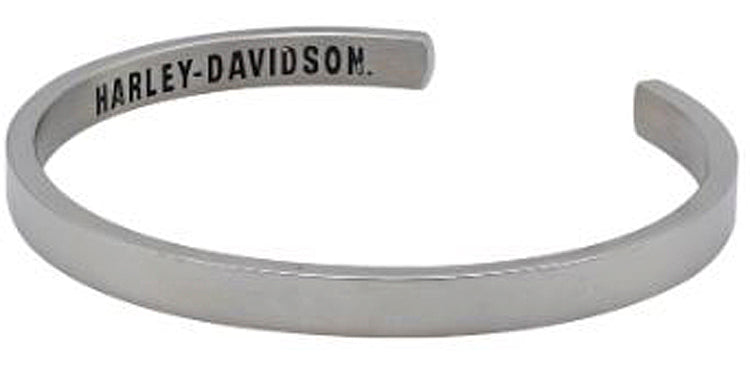 Harley-Davidson® Women's Script Signature Wide Cuff Bracelet | Two Sizes