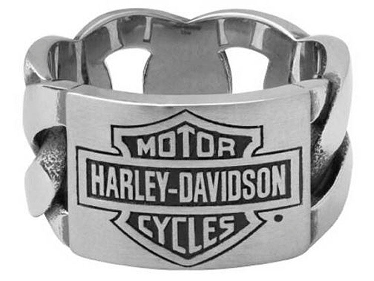 Harley-Davidson® Men's Bar & Shield® ID Chain Ring