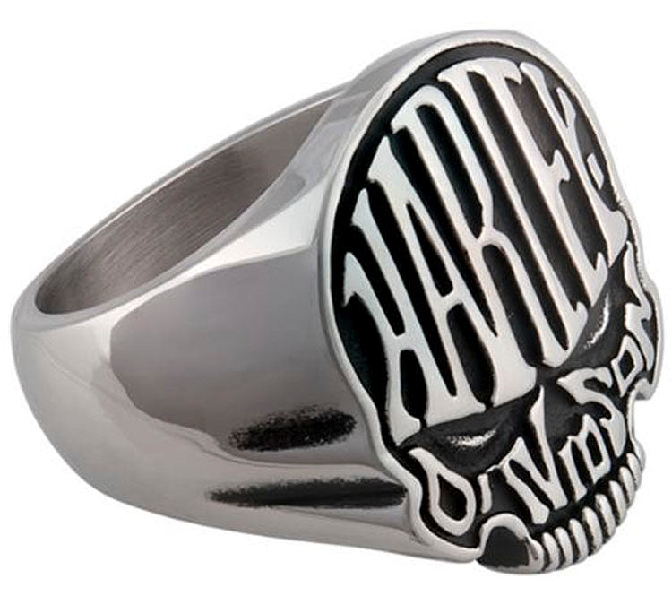 Harley-Davidson® Men's Calavera Skull Ring | Stainless Steel