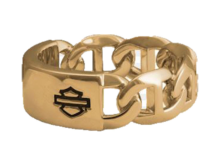 
                  
                    Harley-Davidson® Women's Gold-Tone Bar & Shield® Mariner Chain Ring
                  
                
