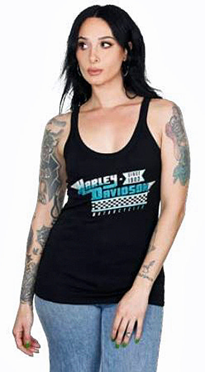 Harley-Davidson® Women's Long Way To The Top Tank Top | Rhinestone Embellished