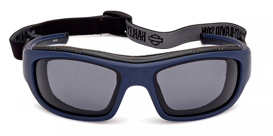 Gafas de sol para motociclista Harley-Davidson® SOLDIER - Azul mate, ahumado