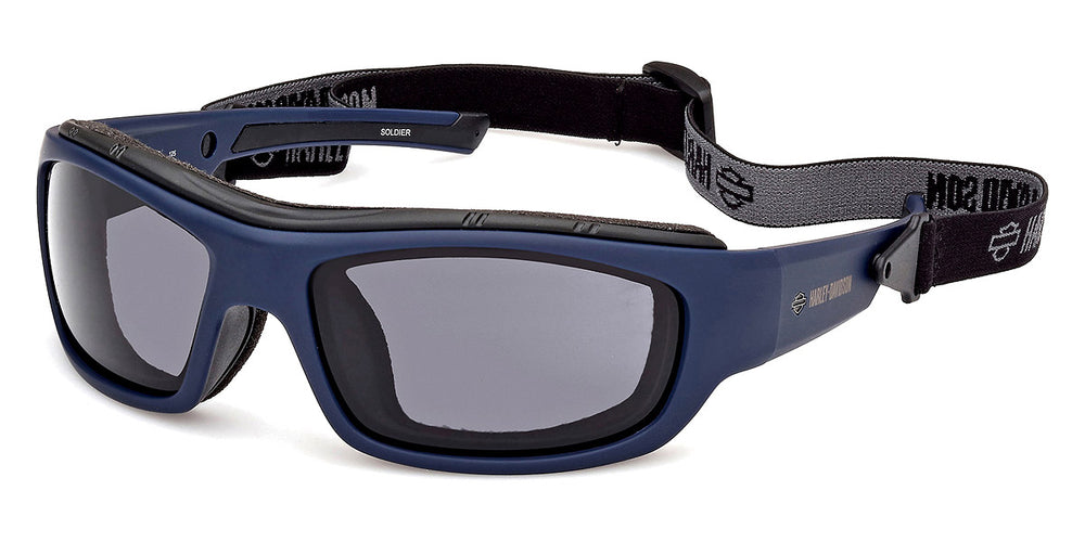 
                  
                    Gafas de sol para motociclista Harley-Davidson® SOLDIER - Azul mate, ahumado
                  
                
