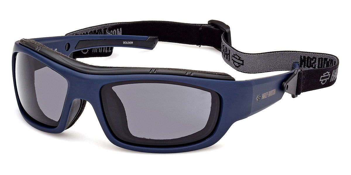 
                  
                    Gafas de sol para motociclista Harley-Davidson® SOLDIER - Azul mate, ahumado
                  
                