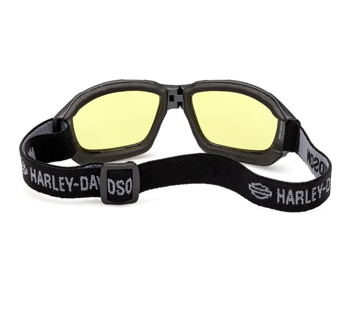 
                  
                    Gafas de moto plegables rectangulares con batería Harley-Davidson® - Negro mate, amarillo
                  
                