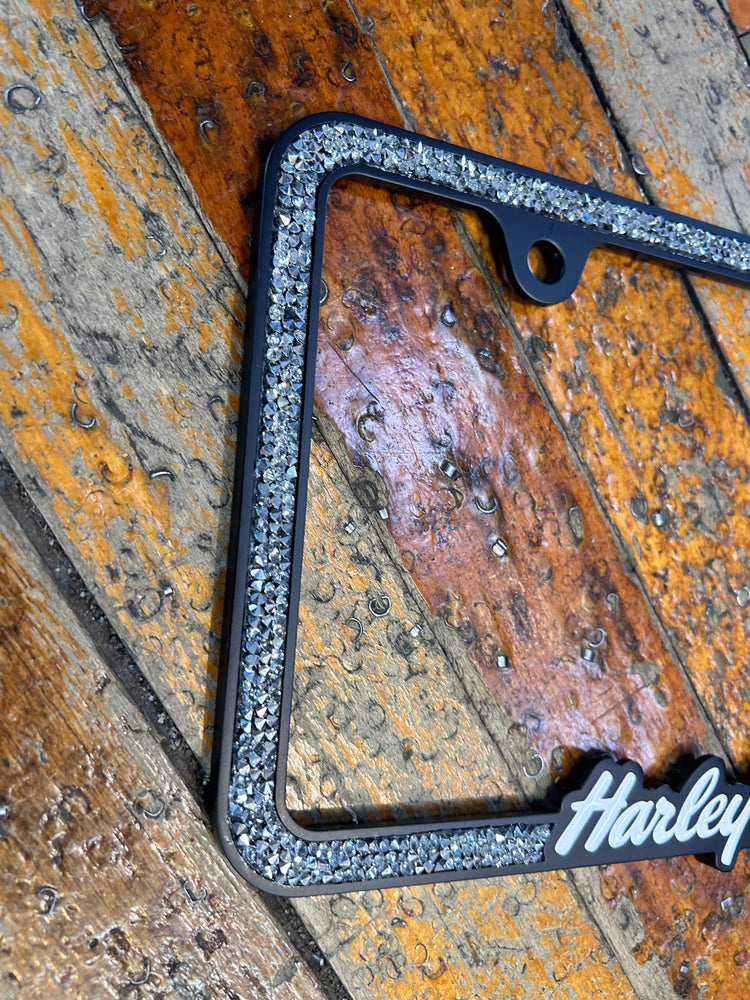 
                  
                    Harley-Davidson® Script Crushed Gem License Plate Frame
                  
                