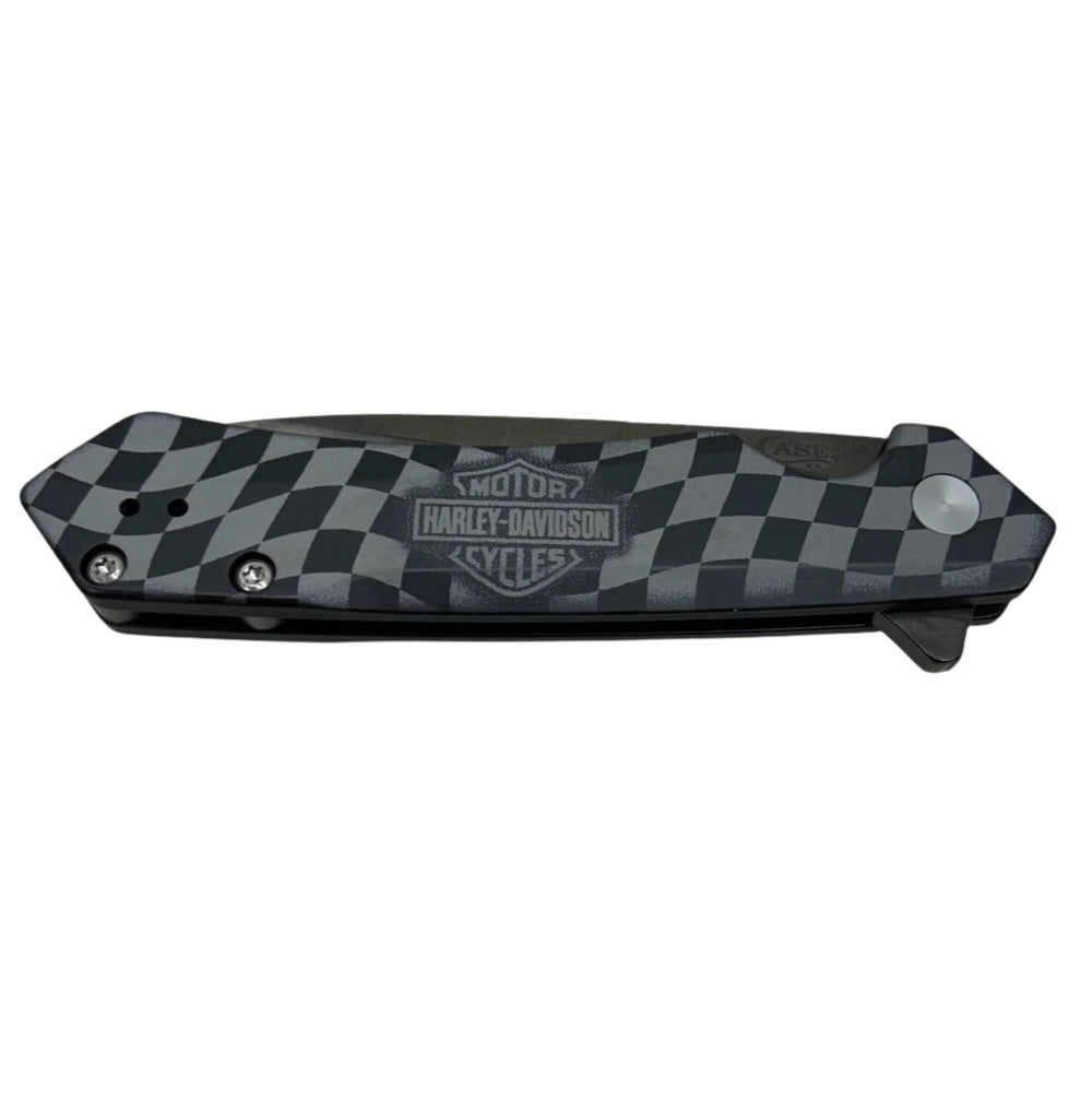 Harley-Davidson® Checkered Bar & Shield® Kinzua Frame Lock Knife | 4