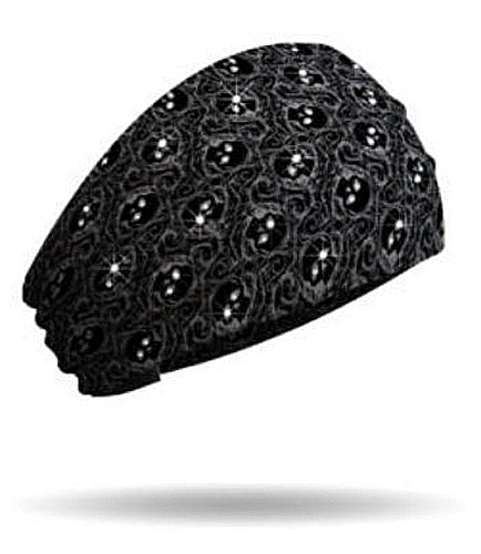 That's A Wrap!® Eye Spy Knotty Band™ Black Head Wrap | Rhinestone Embellishments