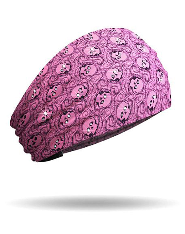 That's A Wrap!® Eye Spy Knotty Band™ Pink Head Wrap | Rhinestone Embellishments