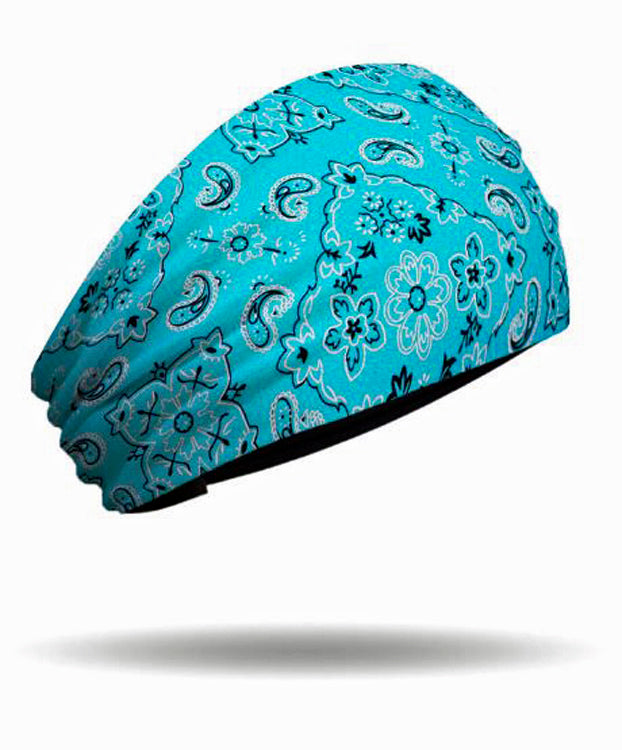 That's A Wrap!® Women's Foil Bandana Knotty Band Head Wrap | Turquoise