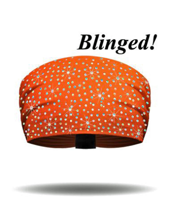 That's A Wrap!® Women's Orange Blinged Knotty Band™ Head Wrap