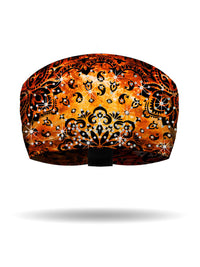 That's A Wrap!® That's A Wrap!® Rad-Danna Knotty Band™ Head Wrap | Orange | AB Crystal Embellishments