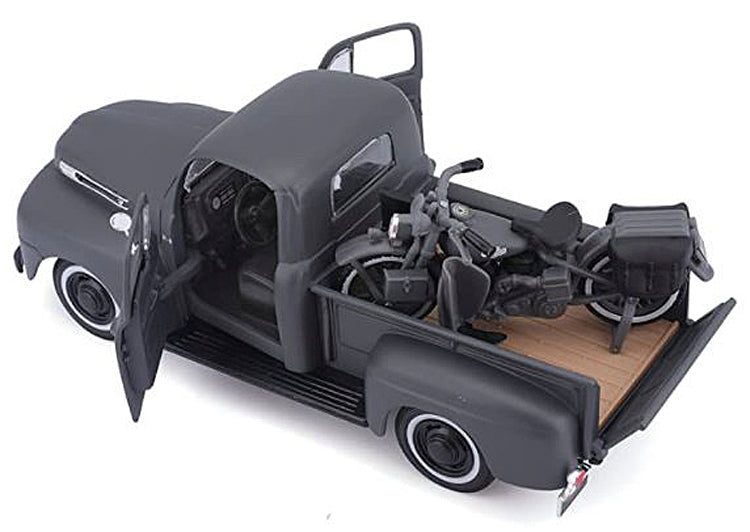 
                  
                    Maisto® 1948 Ford® F-1® Pickup With 1942 WLA Harley-Davidson® Flathead Die-Cast Vehicle Model | Collectible
                  
                