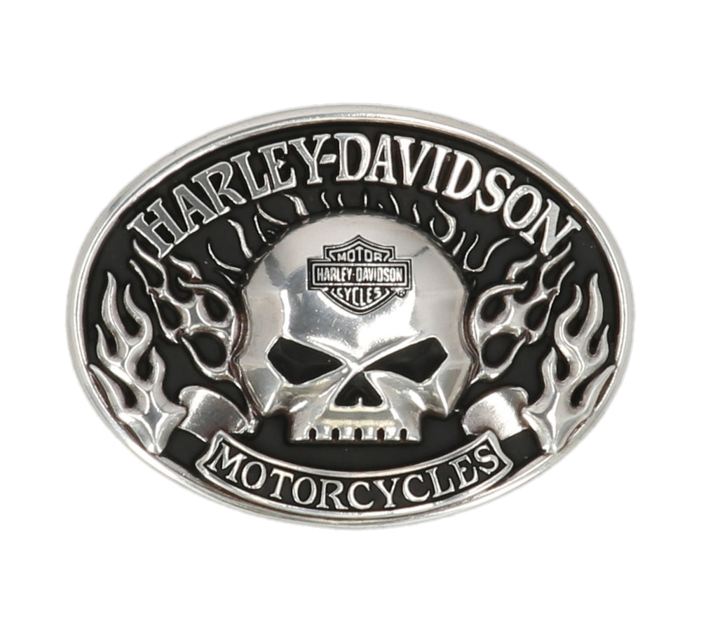 Harley-Davidson® Immunity Skull Buckle | Antique Nickel Finish