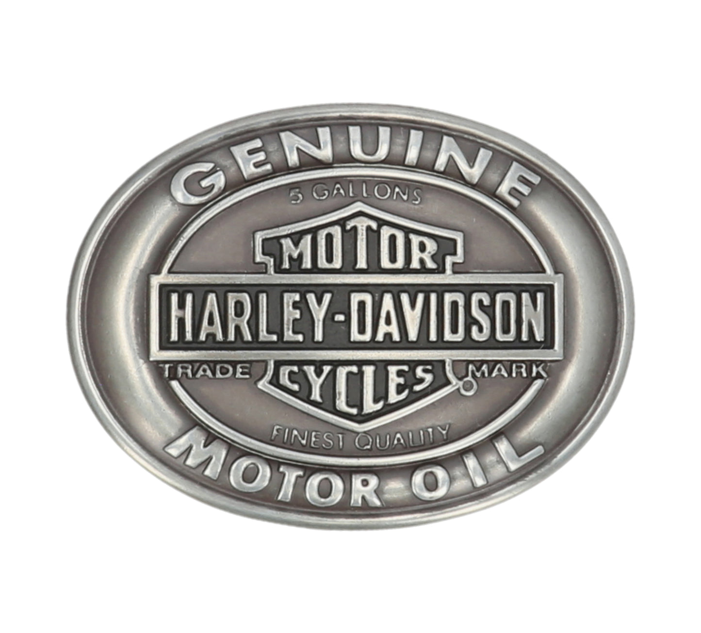 
                  
                    Harley-Davidson® Men's Genuine Motor Oil Belt Buckle | Antique Nickel Finish
                  
                