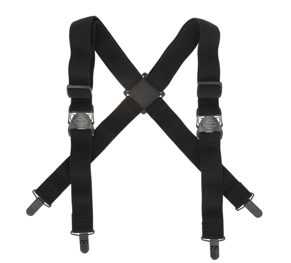 Harley Davidson® Open Bar & Shield® Suspenders | Black