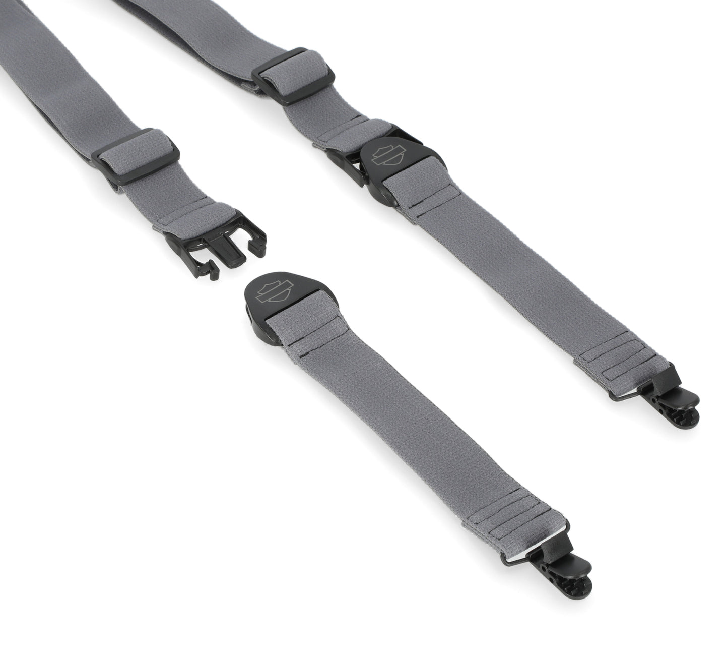 Harley Davidson Bar & Shield Suspenders | Grey Harley Davidson Bar & Shield Suspenders | Grey