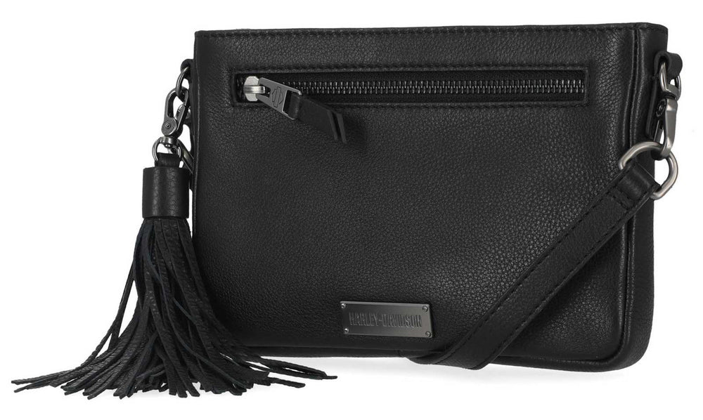 Harley-Davidson® Women's Classic Leather Hip Bag | Black