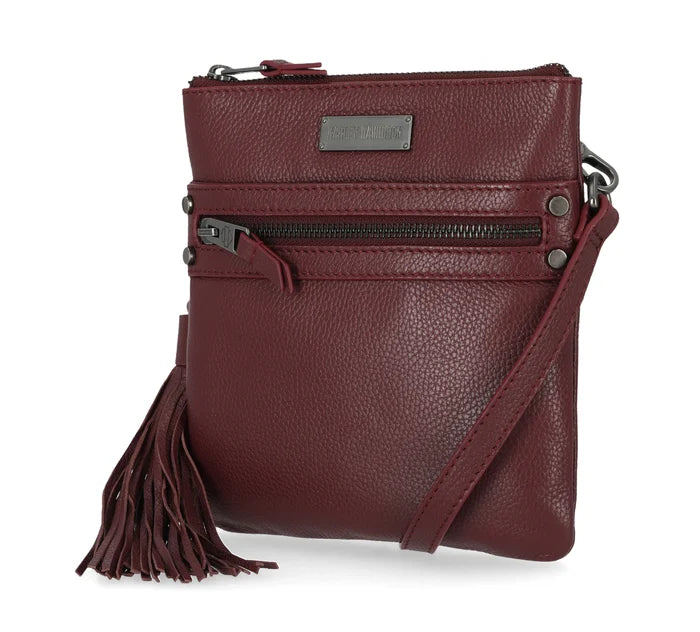 
                  
                    Harley-Davidson® Women's Classic Leather Crossbody | Oxblood
                  
                