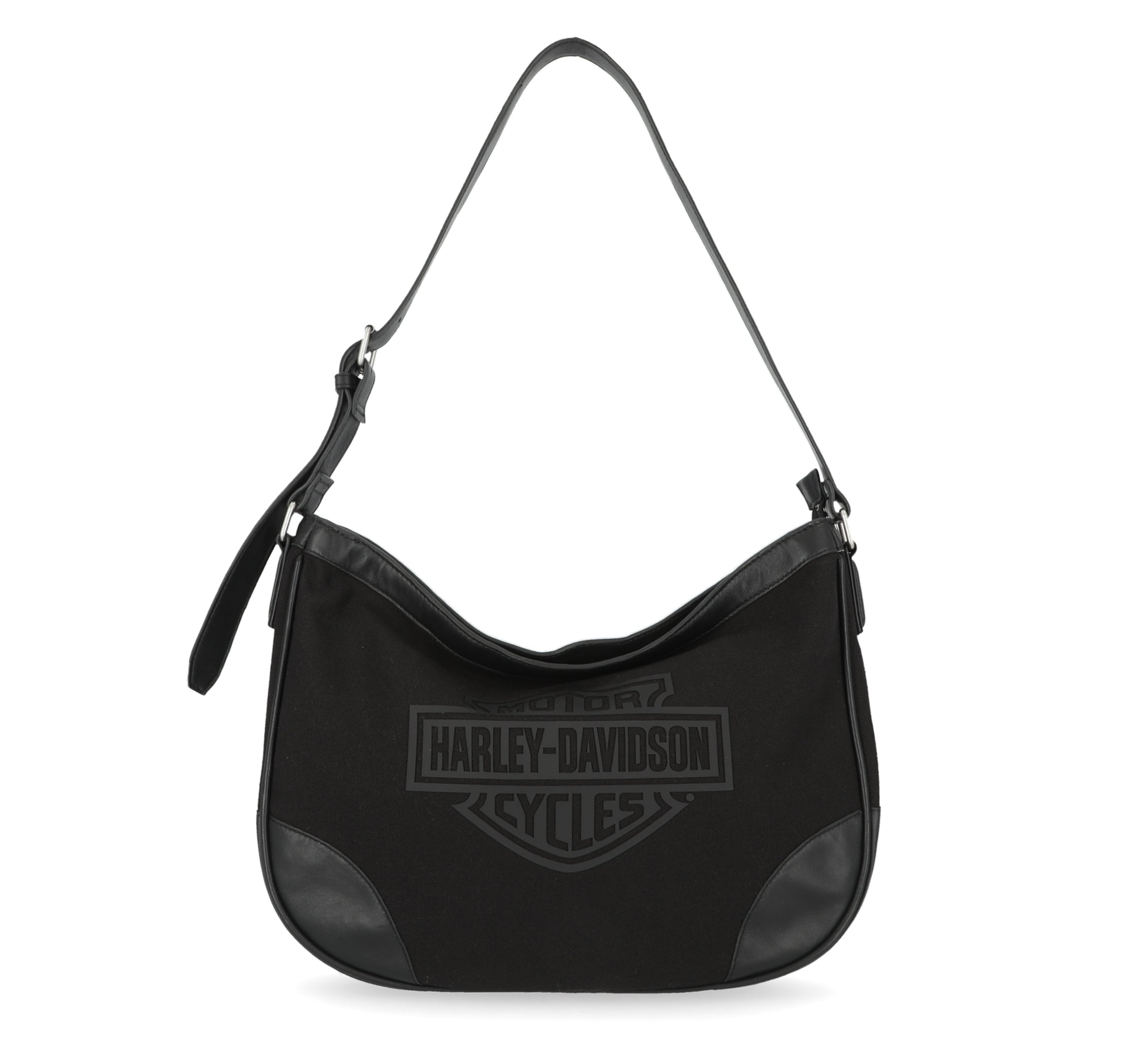 Harley-Davidson® Women's Hobo Handbag | Canvas | Genuine Leather