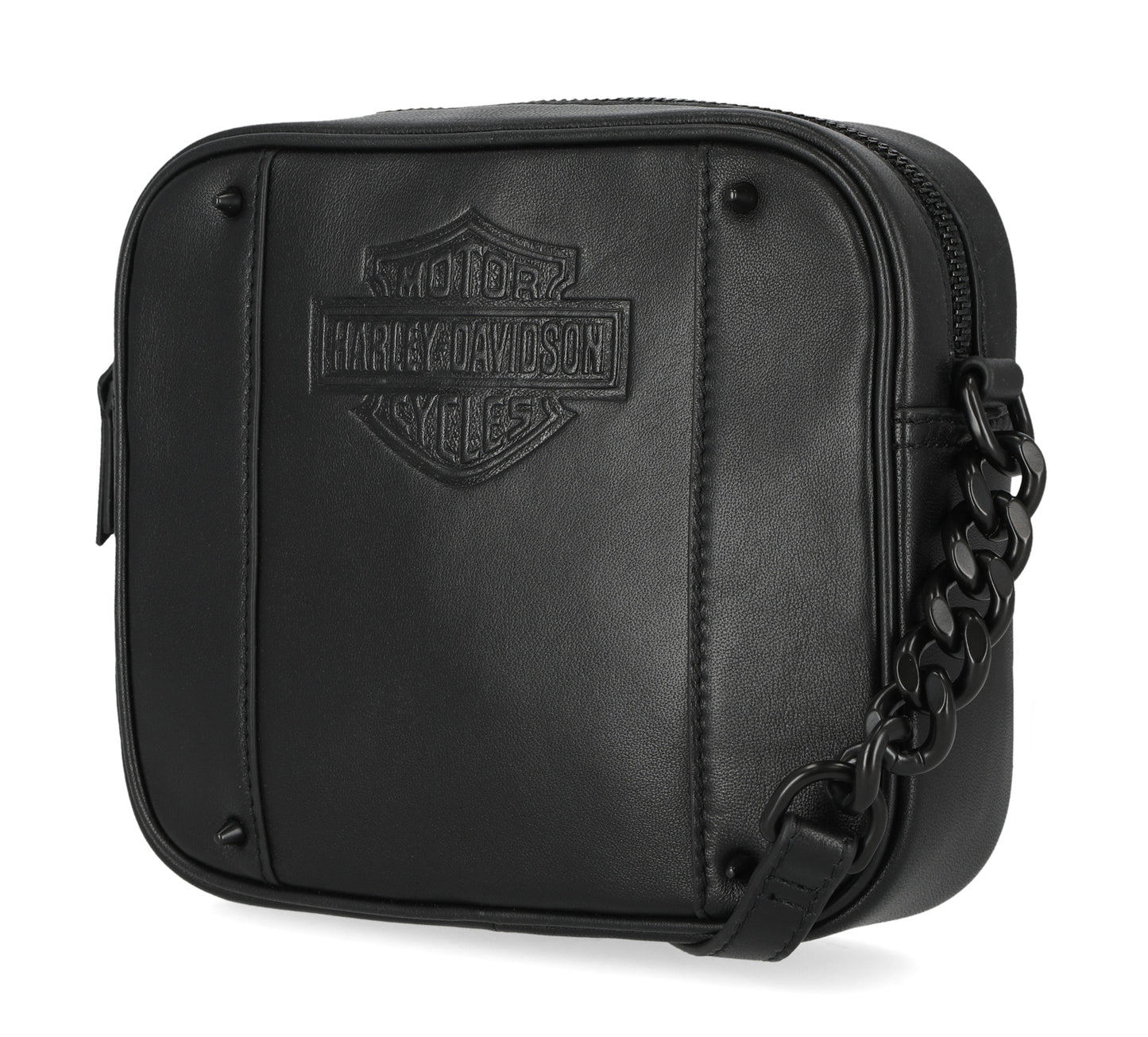 
                  
                    Harley-Davidson® Women's Genuine Leather Cone Stud Camera Bag | Black
                  
                