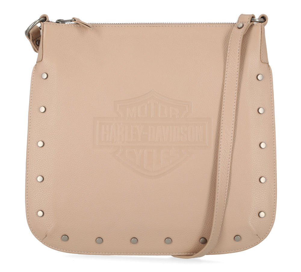 Harley-Davidson® Large Flat Stud Crossbody | Brush