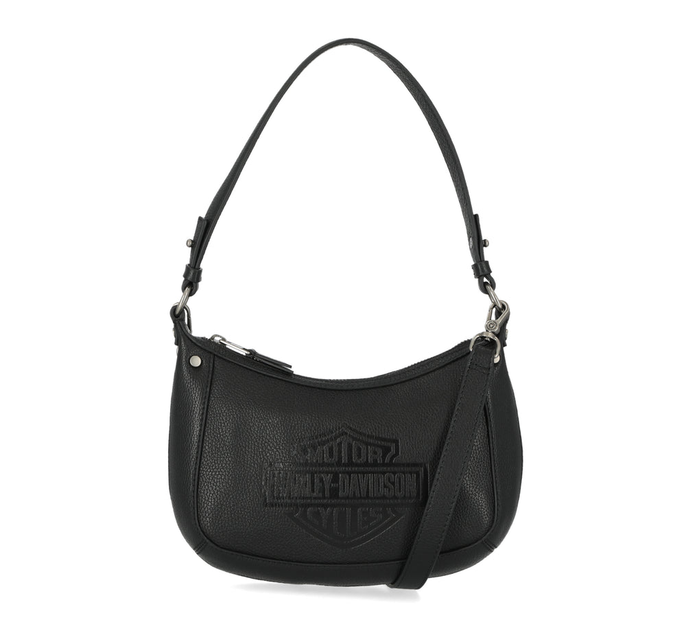 
                  
                    Harley-Davidson® Flat Stud Hobo Handbag  | Black
                  
                