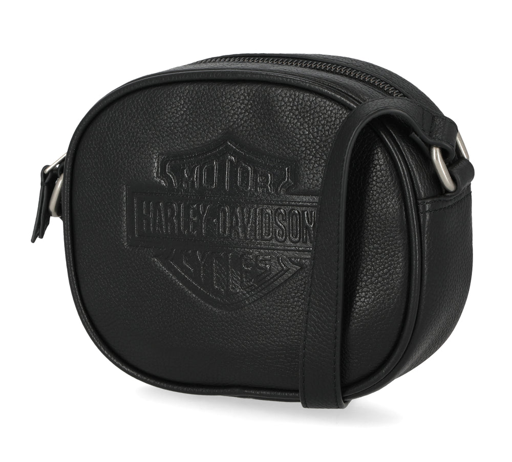 
                  
                    Harley-Davidson® Small Flat Stud Crossbody Bag  | Black
                  
                