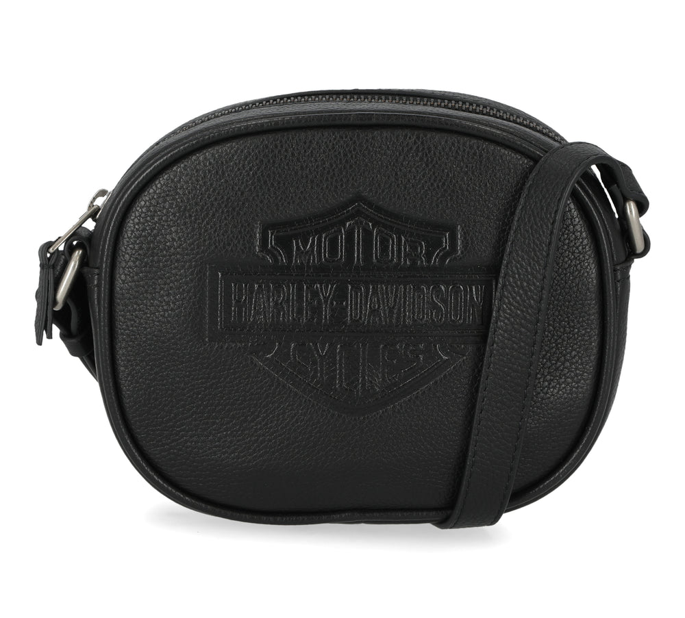 
                  
                    Harley-Davidson® Small Flat Stud Crossbody Bag  | Black
                  
                