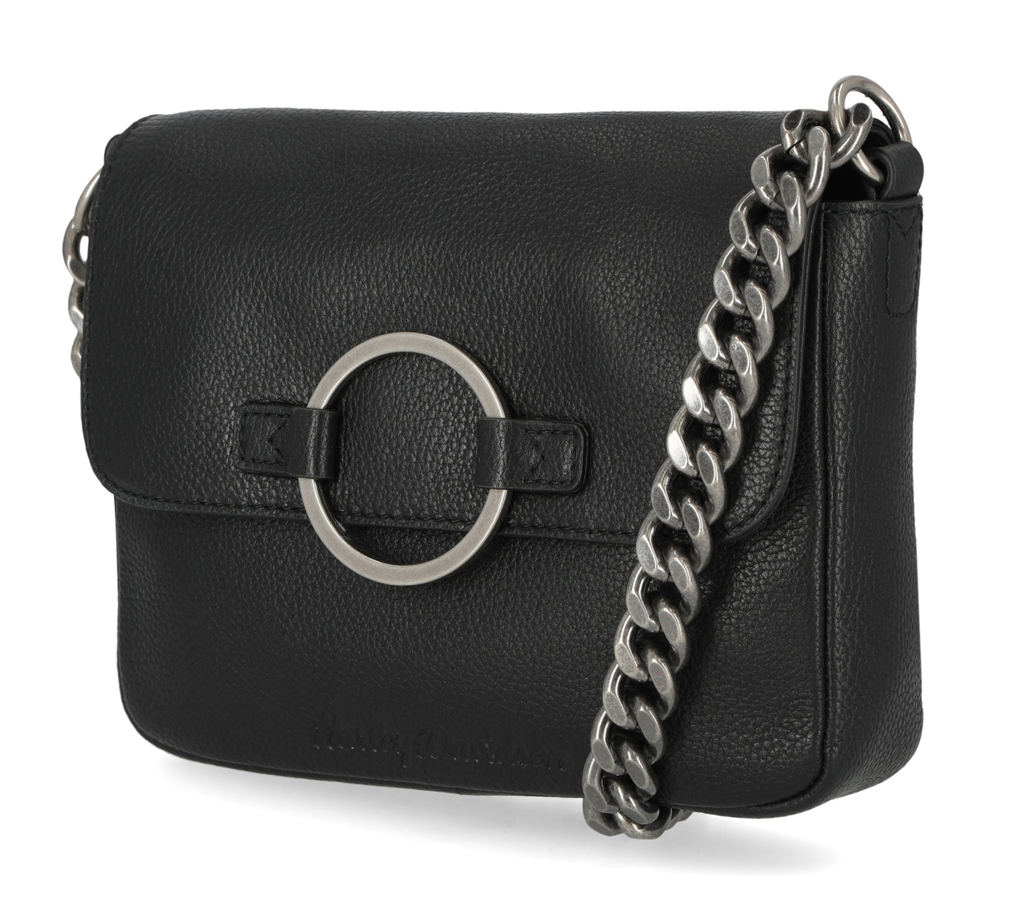 
                  
                    Harley-Davidson® Women's O-Ring Chain Crossbody | Black
                  
                