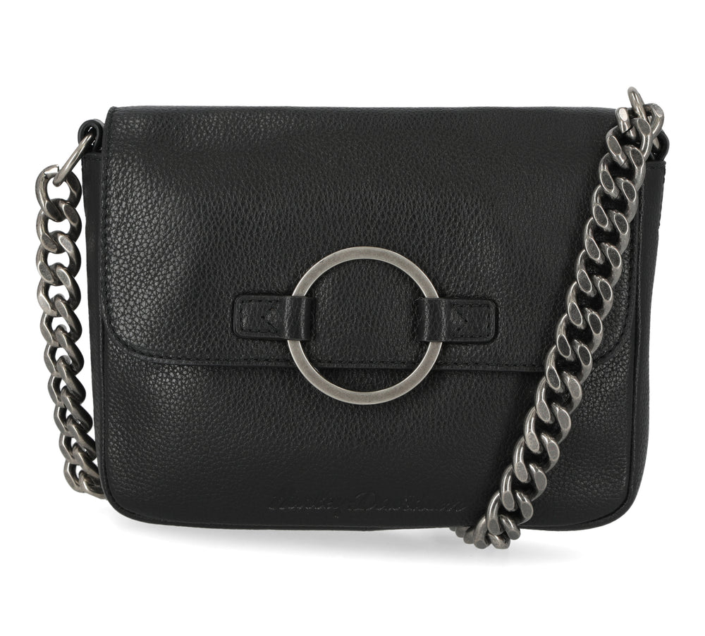 Harley-Davidson® Women's O-Ring Chain Crossbody | Black