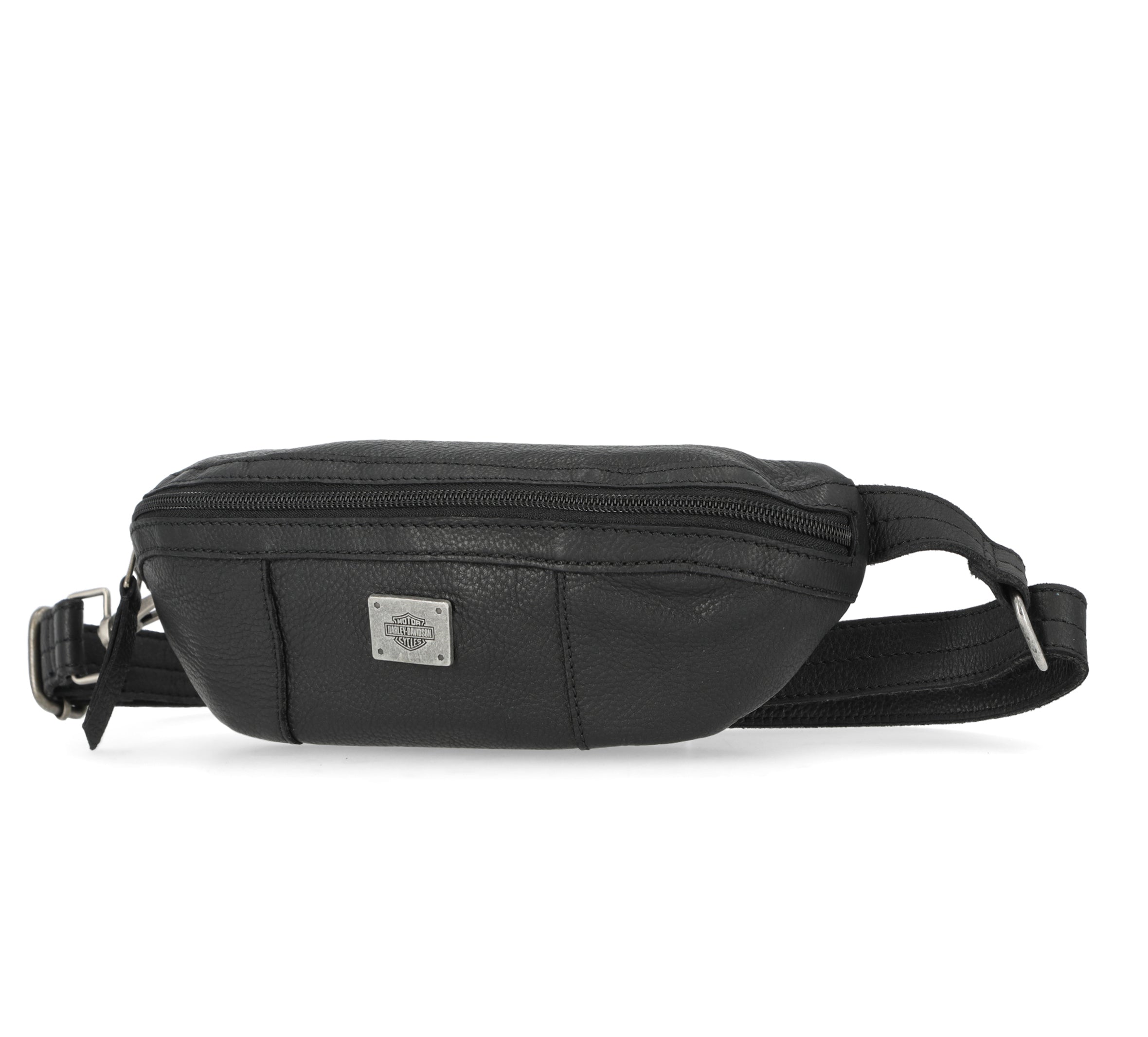 Harley-Davidson® Women's Washed Leather Hip Bag - Black | House of