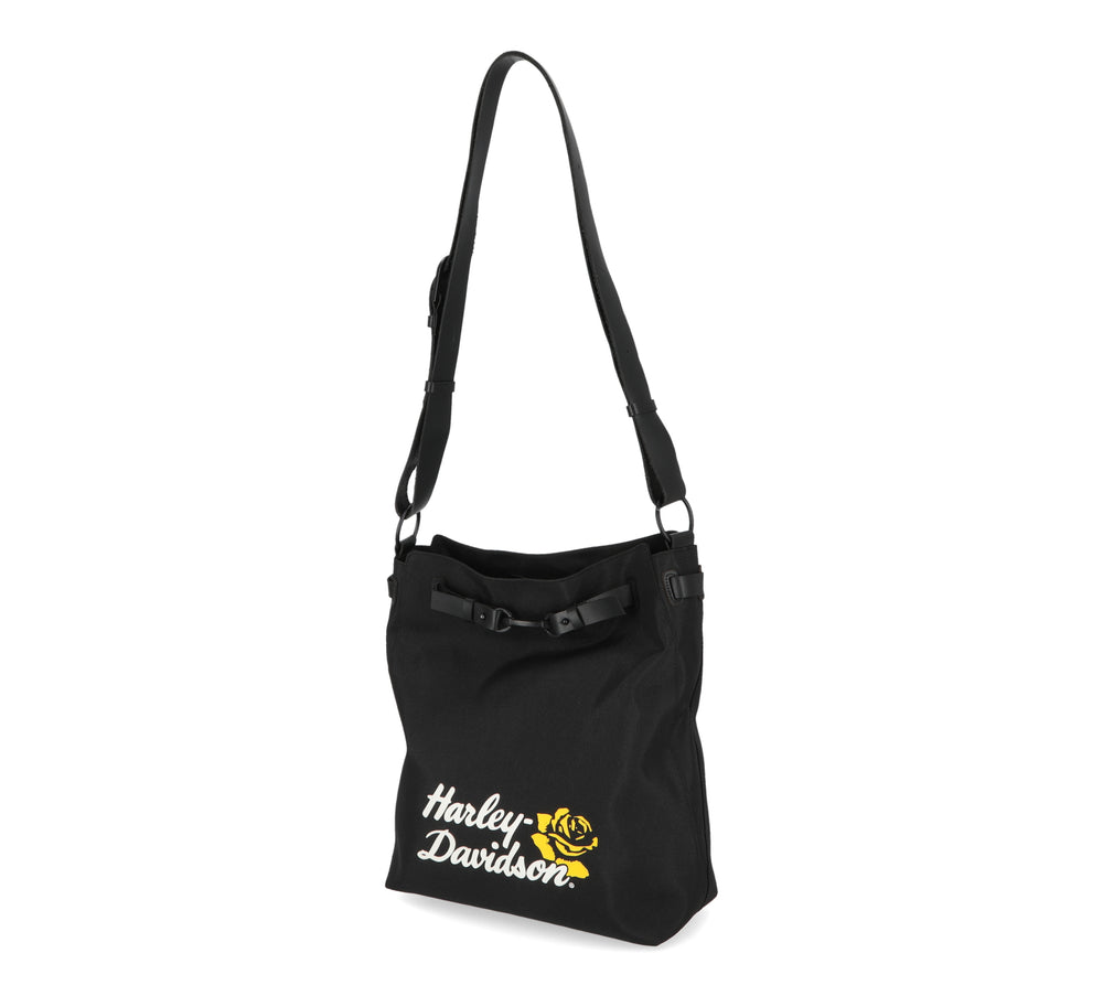 Harley-Davidson® Rose Hobo Summer Tote | Black