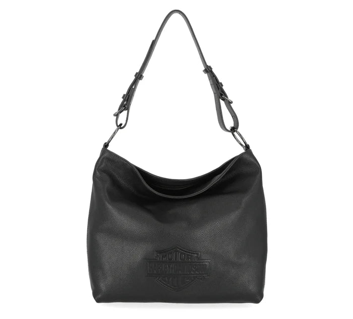 
                  
                    Harley-Davidson® Rebel Pebble Hobo Handbag  | Black
                  
                