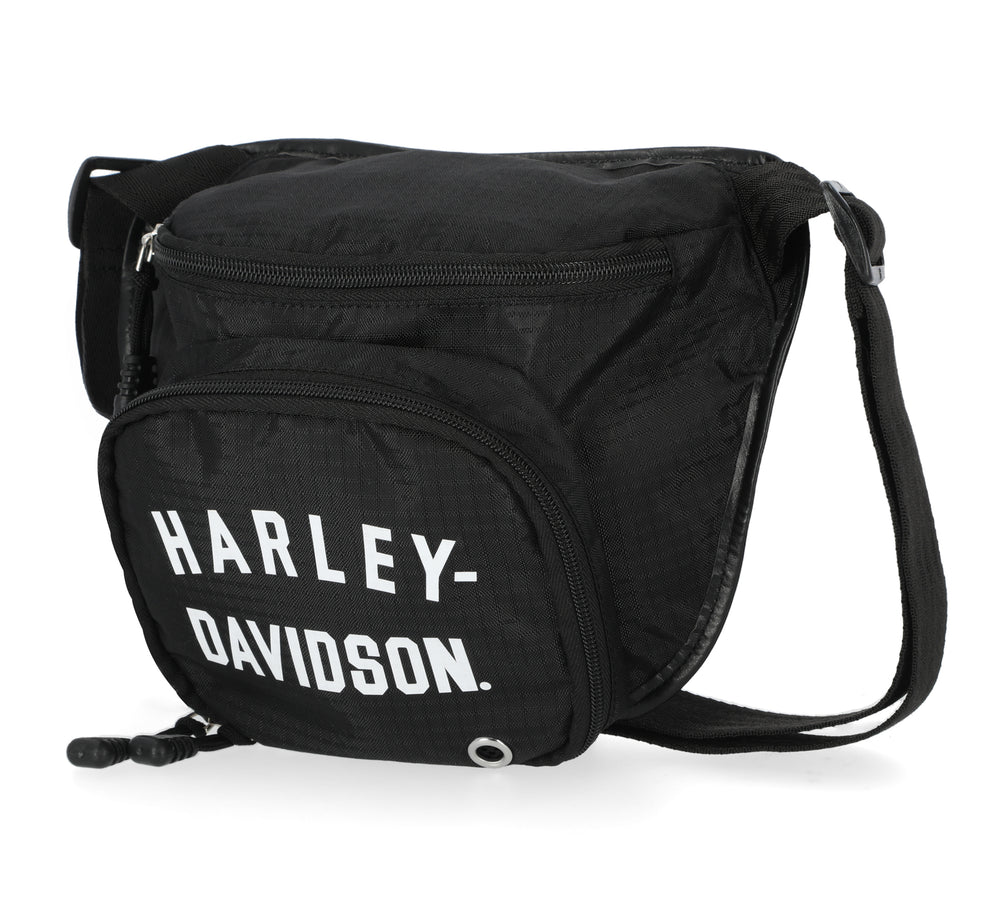 Harley-Davidson® Women's Black Ripstop Hip Bag