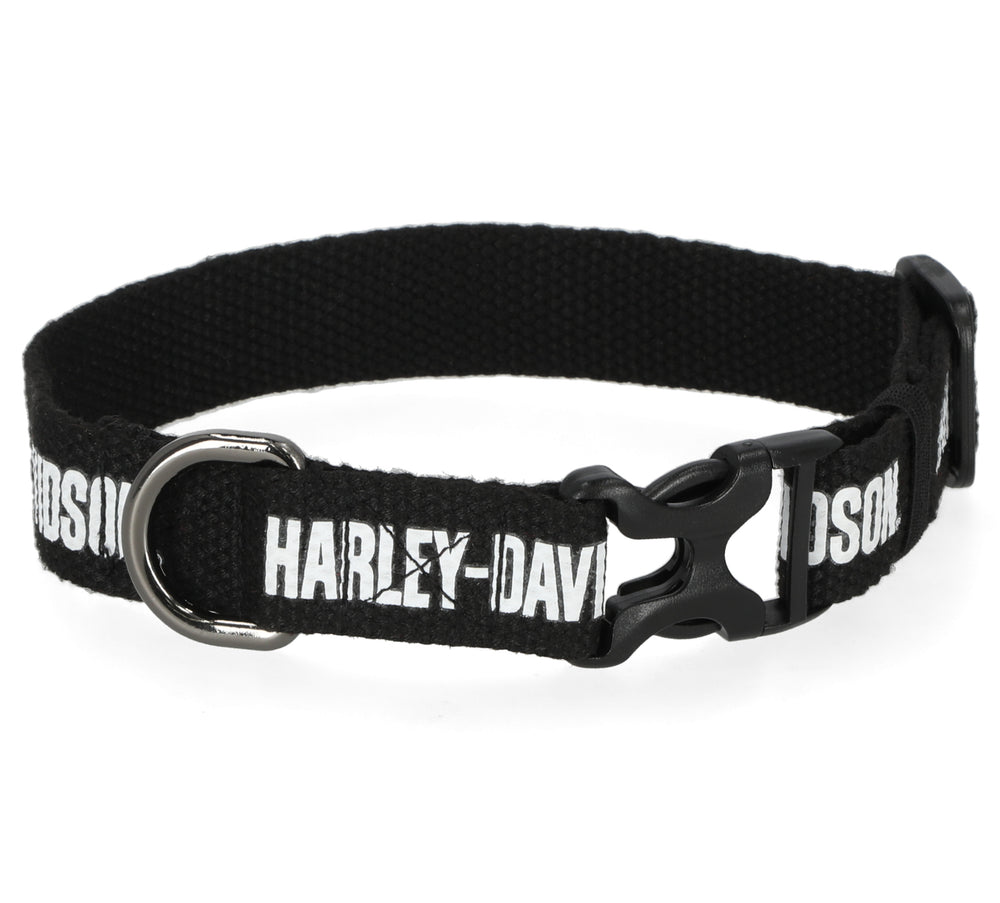 Harley-Davidson® Text Pet Collar | Black