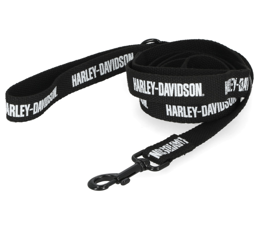 Harley-Davidson® Text Pet Leash | Black