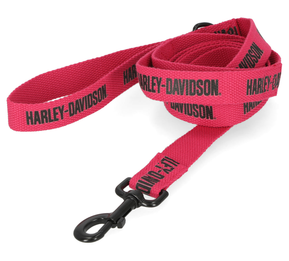 Harley-Davidson® Text Pet Leash | Pink