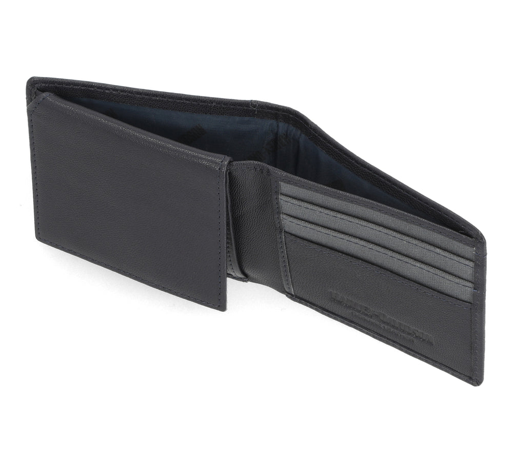 
                  
                    Harley-Davidson® Men's Calvary Canvas Genuine Leather Billfold Wallet | RFID Protection | Peacoat Blue
                  
                