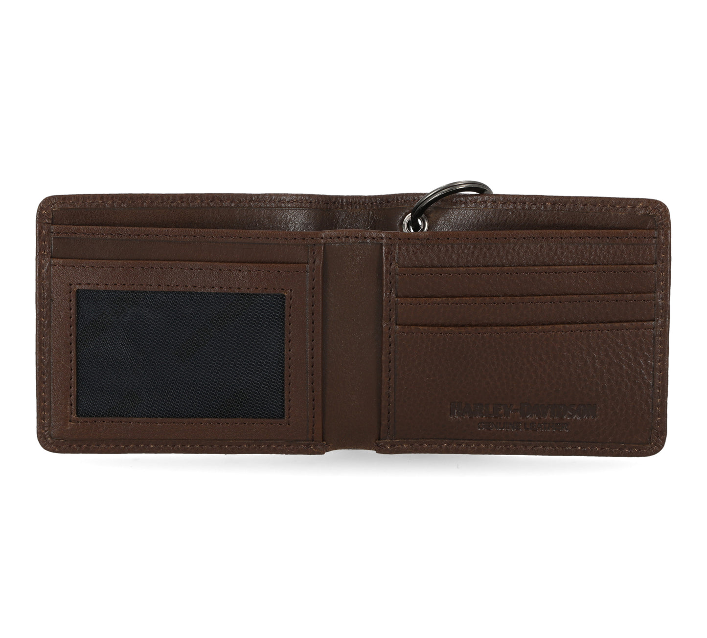 
                  
                    Harley-Davidson® Men's Upwinged Eagle Bar & Shield® Billfold Biker Wallet | Brown
                  
                