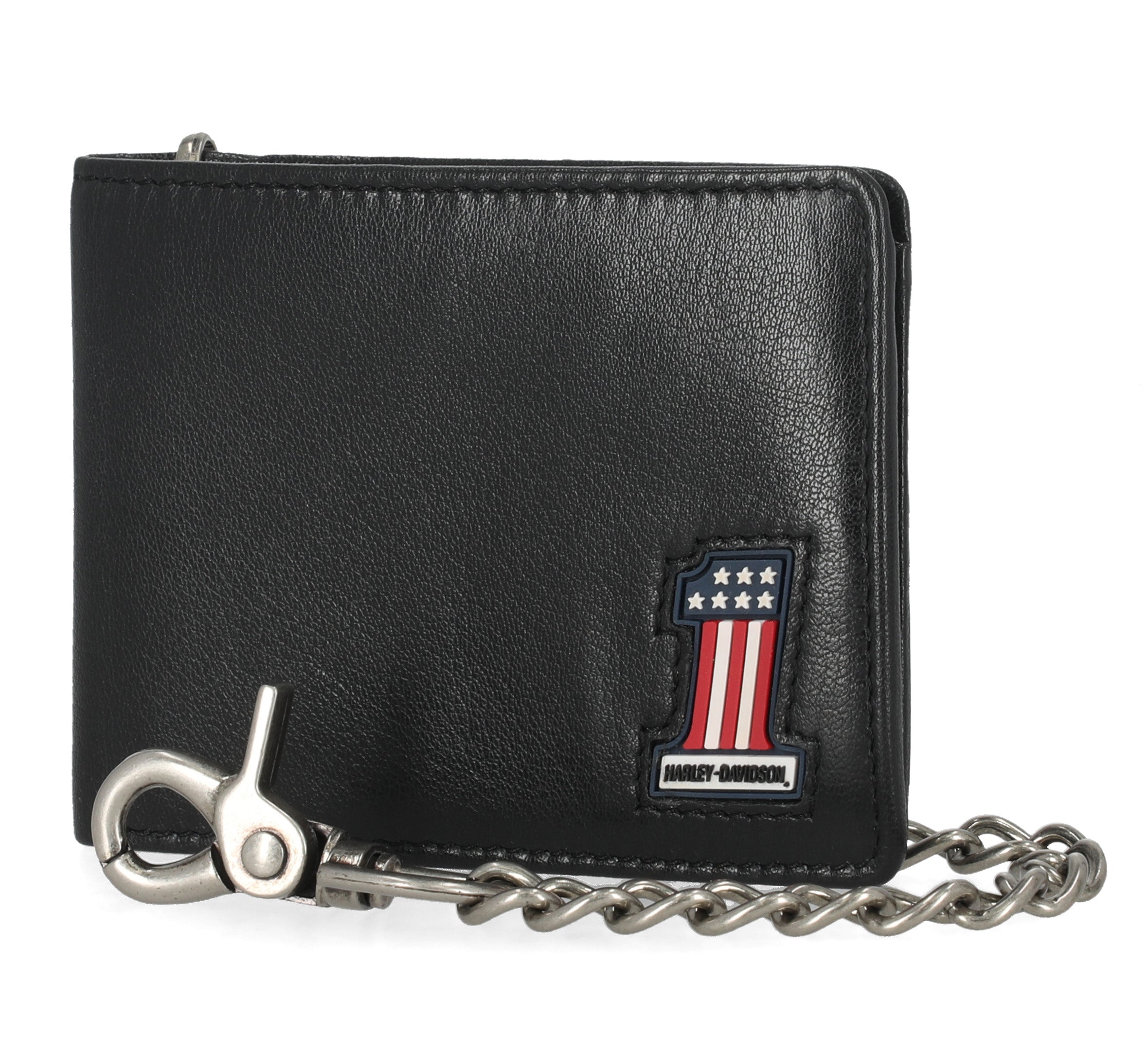 Harley-Davidson財布 Harley-Davidson® #1 Logo Bifold Wallet With Chain – House of Harley®