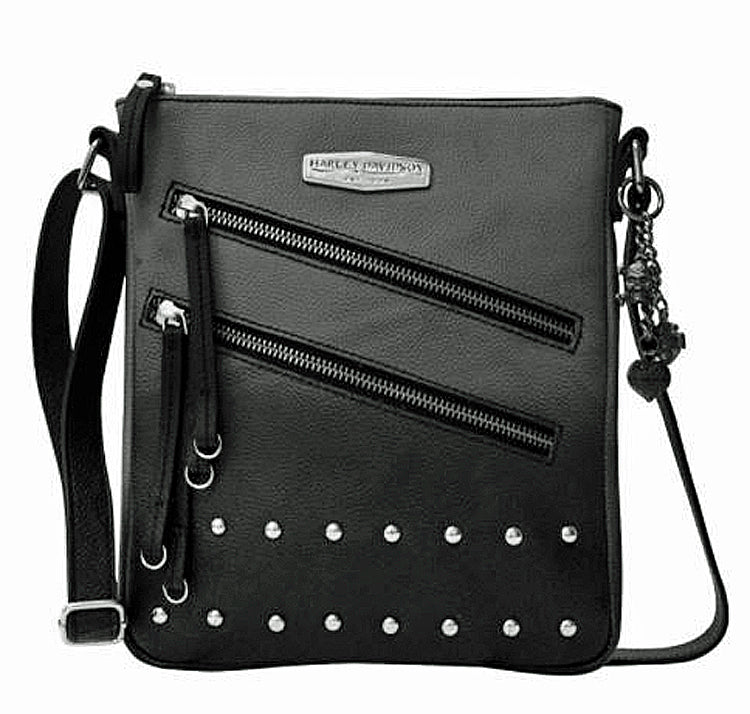
                  
                    Harley-Davidson® Women's Ombré Vertical Crossbody | Grey-Into-Black | Adjustable Strap
                  
                