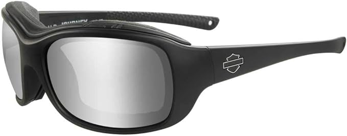 Harley-Davidson® Men's Wiley X® Journey PPZ Sunglasses | Silver Flash Lenses | Matte Black Frames